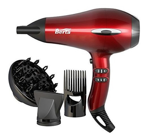 Berta 1875w Professional Blow Dryer Negativo Secador De Pelo