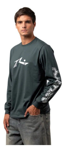 Remera Manga Larga Rusty Comp Revolution Hombre Shop Senise