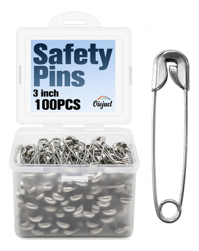 Alfileres De Seguridad Grandes De 76,2 Cm, 100 Piezas