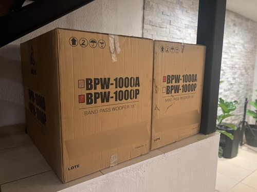 Subwoofers Par De Bajos Elipsis Bpw 1000 Activo Y Pasivo