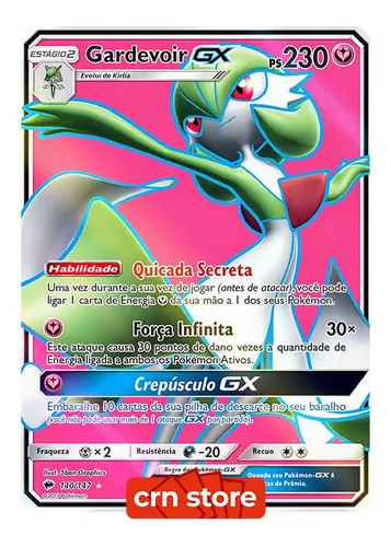 Carta Pokemon Gardevoir GX Português 93/147 Card Original Copag