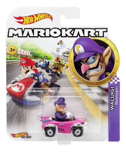 Hot Wheels Mario Kart Waluigi Badwagon 1:64