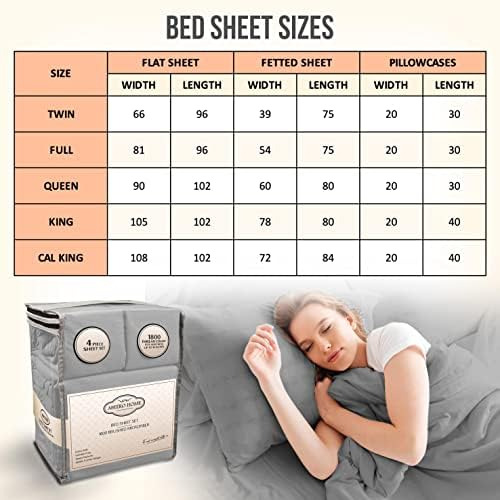 Abeero Home Juego De Sábanas Premium King Size - Ropa De Cam