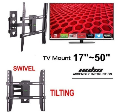 Imagen 2 de 6 de Elegante Pantalla Plana Hdtv Tv Pared Soporte De Montaje 26