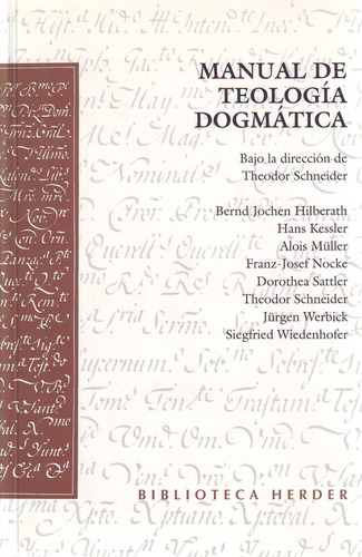 Libro Manual De Teología Dogmática