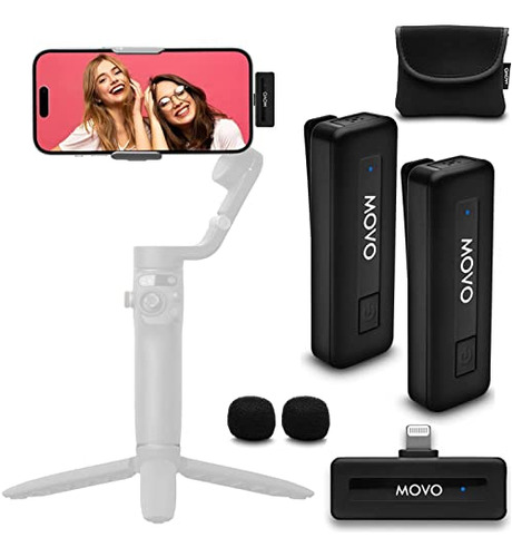 Movo Micrófono Inalámbrico Mini Di Duo Para iPhone - Micrófo