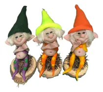 Comprar Cosas De Duendes: 3 Duendes Tiernos Semillitas 12cm