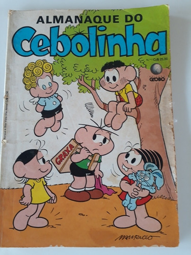 Almanaque Cebolinha N° 1 - Editora Globo  1987.