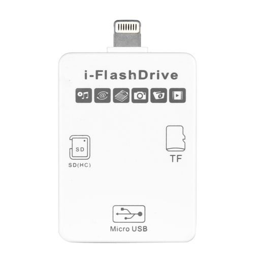 I-flash Drive Tf Micro Sd Y Lector De Tarjetas Sd Para iPad 
