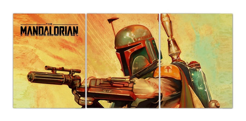 Cuadros Murales Mandalorian Boba Fett  40 X 95 