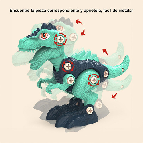 CM-TOP Juguetes De Dinosaurios Para Niños Diy Con Taladro Electrico