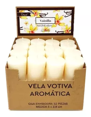 VELA AROMÁTICA VOTIVA VAINILLA – The Candle Shop