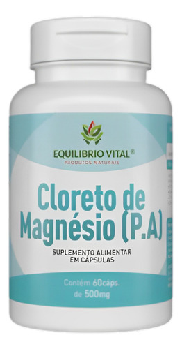 Cloreto De Magnésio Pa Magnésio Em Capsula