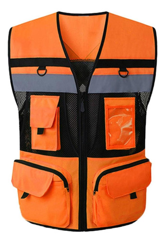 Lightweight Men's Reflective Safety Vest With Straps