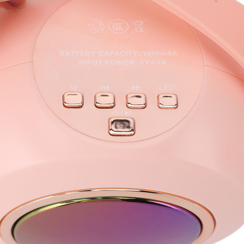 Micrófono Inalámbrico Portátil Con Altavoz De Karaoke