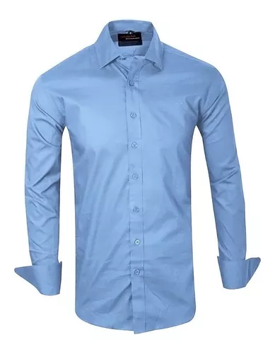 QUALITY IMPORT | Camisa Azul Marino Con Contrastes Modelo