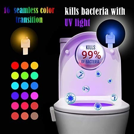 Sensor Usb Luz Uv Mata 99% Bactérias Led 16 Cores Sanitário