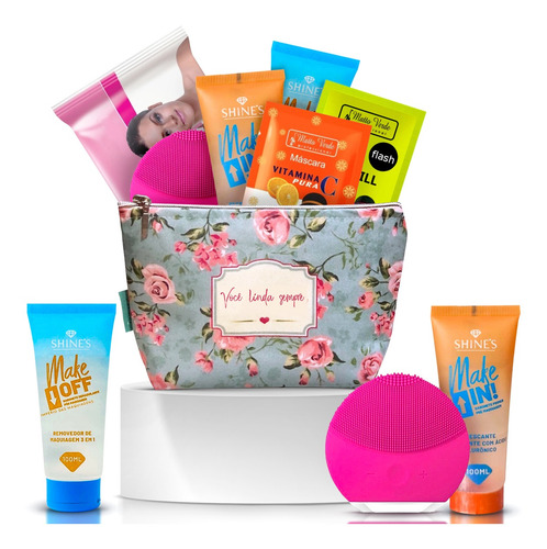 Imagem 1 de 4 de Kit Cuidados Com A Pele Oleosa Skin Care + Esponja Facial