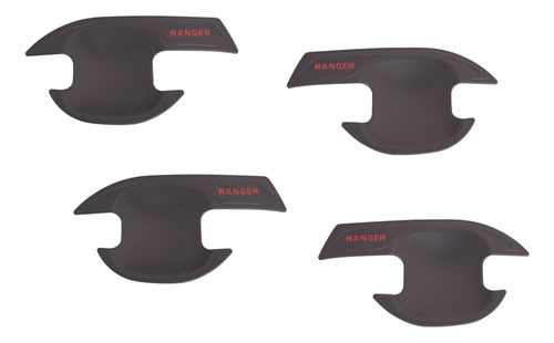 Cubre Fondo Manillas Negro Para Ford Ranger 2016-2022