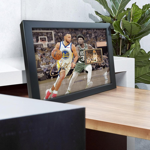 Cartel Enmarcado De Stephen Curry Memorabilia De Balonc...