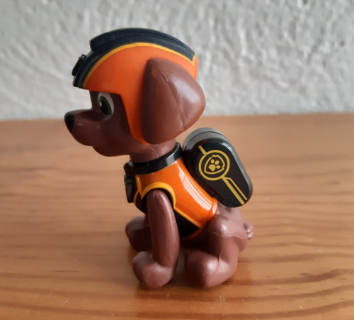 Figura Paw Patrol Zuma Con Casco Negro 6 Cm (Usado)