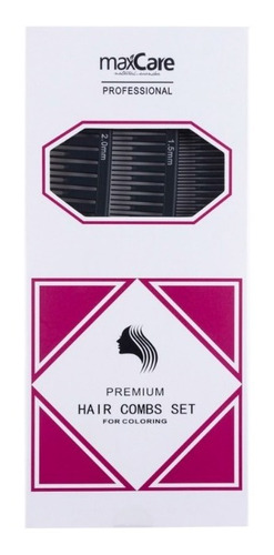 Imagen 3 de 3 de Maxcare® Set 3 Peinetas Para Mecha