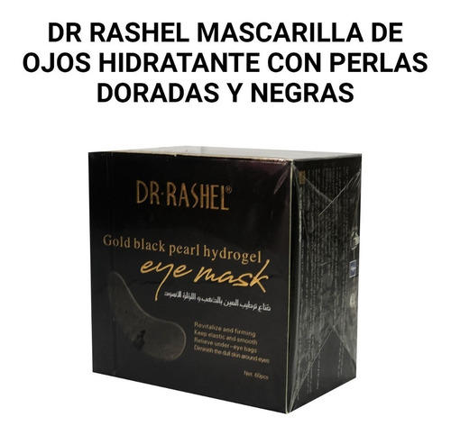 Mascarilla De Ojos Hidratante Con Perlas Doradas Y Negras