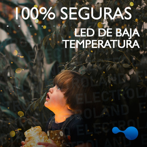 Imagen 5 de 10 de Luces Guirnalda Microled Calidas Alambre Tira 30 Led A Pila