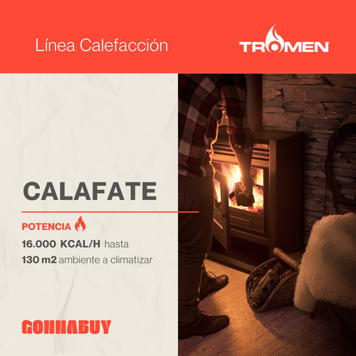 Imagen 6 de 10 de Salamandra Estufa A Leña Tromen Calafate