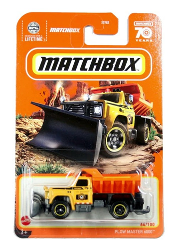 Camion Plow Master 6000 Escala 1/64  Matchbox 