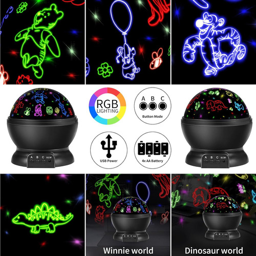 Vradcorel Winnie Night Light Para Niños: Juguetes Sensoriale