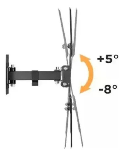 Soporte P/ Tv Monitor Led Lcd 23 A 55 Movil Giro Inclinacion