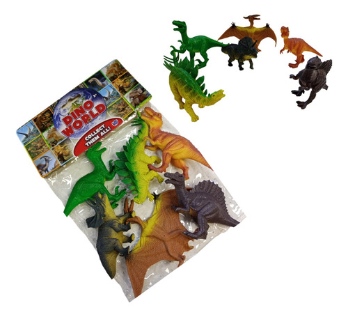 Set Dinosaurios Muñecos 6 Piezas Dino Word