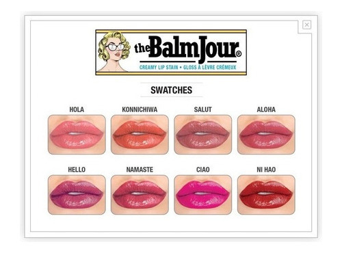 Labial Tinte Brilloso Líquido Cermoso The Balm Thebalmjour Salut!