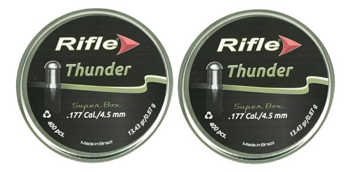 2un Chumbinho 4.5mm Rifle Premium Series Thunder - 400un