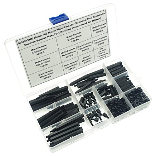Separadores Hexagonales Roscados De Nailon Mcmaske M3, Kit T