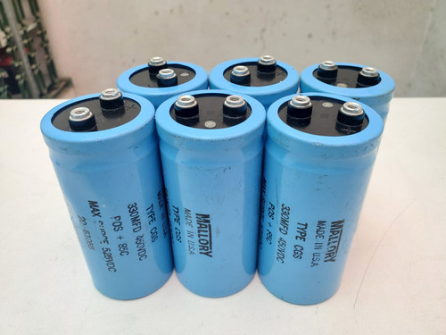 Capacitor Mallory 450v 330uf Terminal Roscada