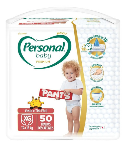 Fraldas Personal Baby Premium Pants XG