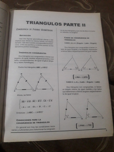 Libro Geometría Congruencia De Triángulos Didy Ricra Osorio (Usado)