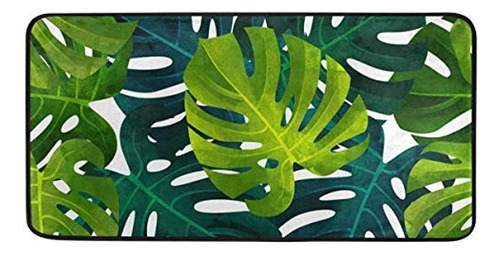 Tapetes Diseño Tropical Verde, De 99.0x50.8cm