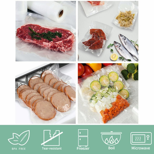 Para Bolsas Para Sellar Alimentos Al Vacío, 3 Rollos
