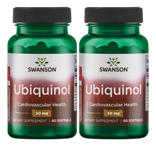 Ubiquinol Swanson 50 Mg. Pack 2 Frascos Dietafitness