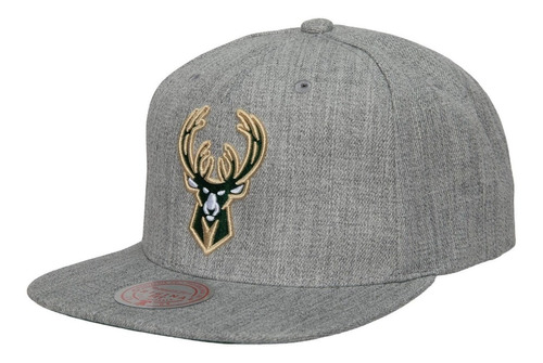 Gorra Mitchell And Ness Team Heather 2.0 Nba Milwauke Bucks