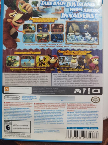Donkey Kong Country Tropical Freeze Nintendo Wii U (Usado)