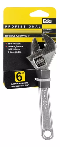 Kit 3 Chave Inglesa Ajustável 6 Polegadas 150Mm Cabeça Polida - Melfi - Chave  Inglesa - Magazine Luiza