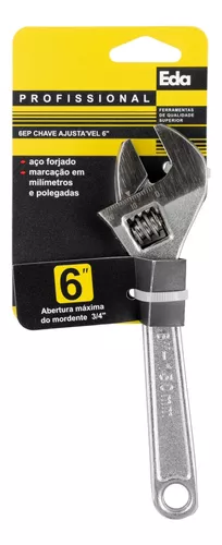 Chave inglesa ajustável universal para casa, chave de porca, ferramentas  manuais de abertura, multi ferramenta, 6in