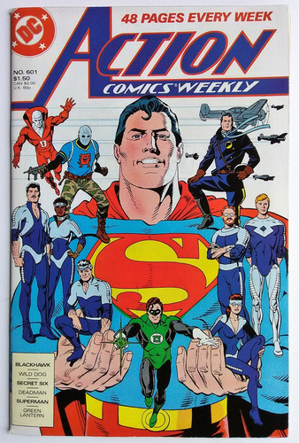 Action Comics 601 Dc 1988 Superman Green Lantern Dan Jurgens