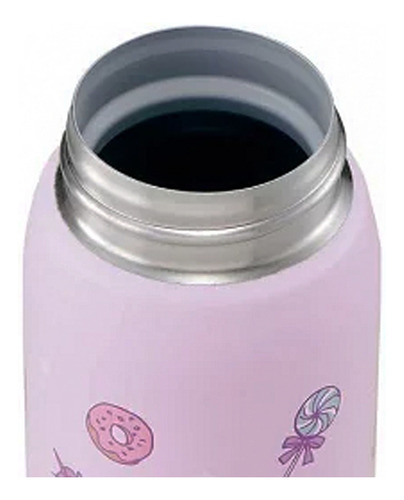 Garrafa Termica Zojirushi Rosa Desenho 480 Ml 8 H Japonesa Cor Rosa-claro