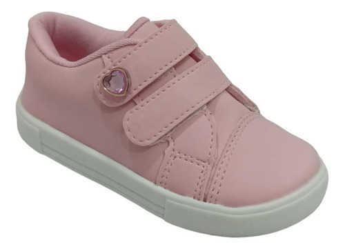 Tênis Infantil Casual Menina Escolar Calce Fácil Velcro