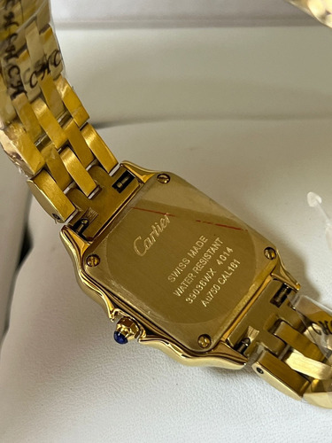 Relógio Cartier Panthere 18k Todo Dourado 22mm Pequeno Dourado Dourado Branco (Recondicionado)